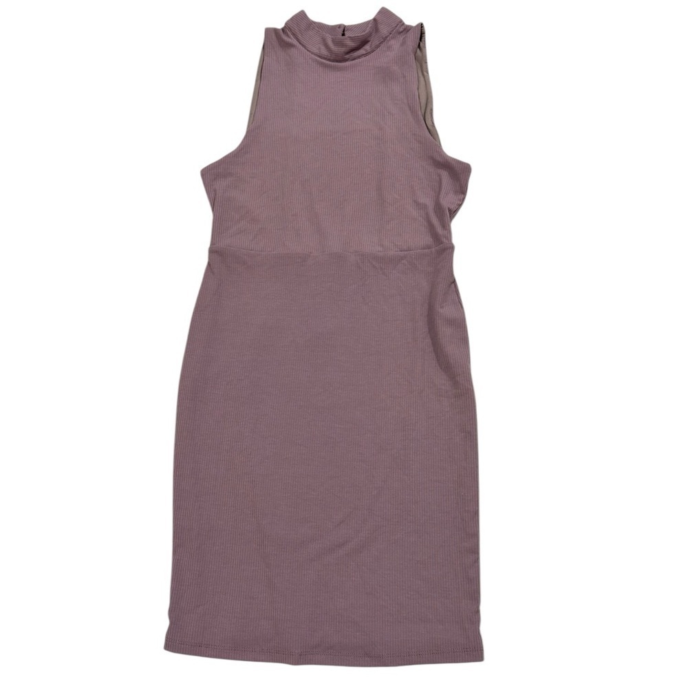 Lovers And Friends Mauve Purple Turtleneck Open Back Sheath Dress Size M NWT - Picture 8 of 8